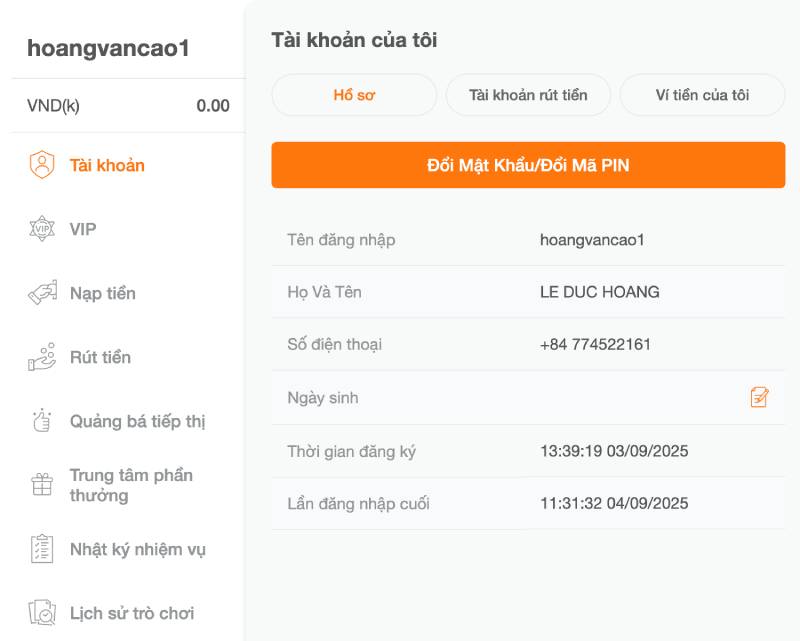Rút Tiền Az888 – Hướng Dẫn Chi Tiết Và Lưu Ý Quan Trọng 2 Kiểm tra số dư khả dụng