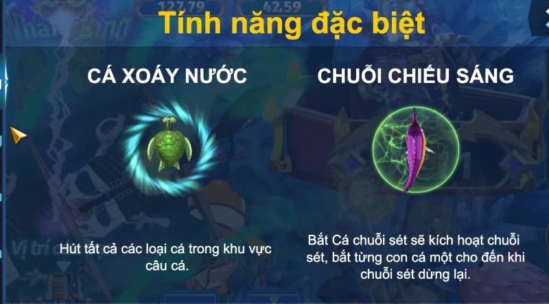 Những tính năng đặc biệt trong Jackpot Vua Đại Dương