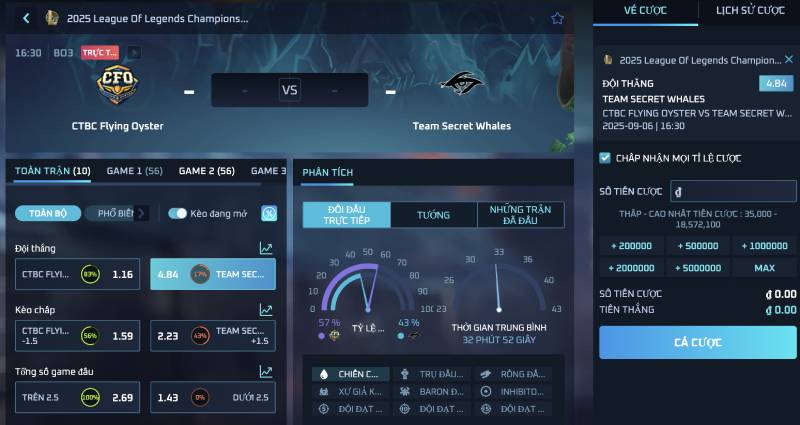 Tránh mạo hiểm đặt cược vào mọi trận đấu