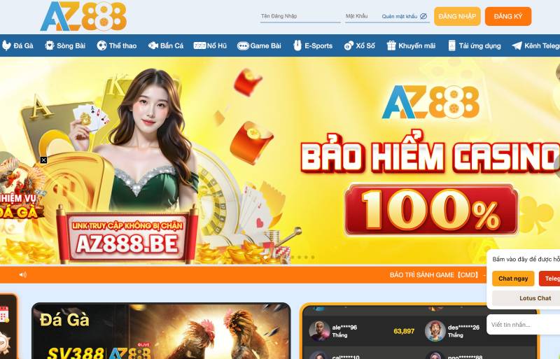 Truy cập trang chủ AZ888